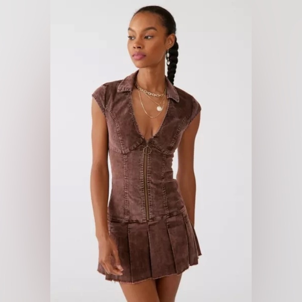 UO Jazzy Corduroy Mini Dress